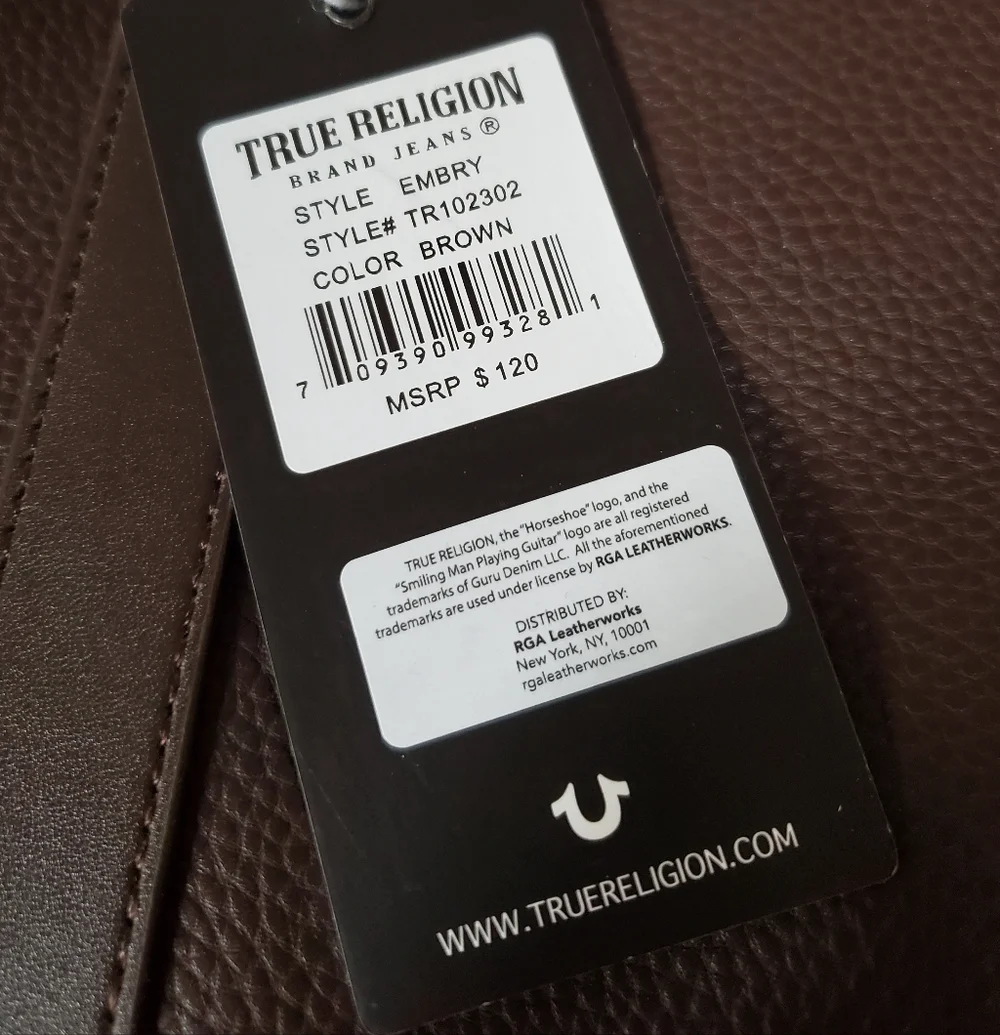 True Religion Brown Men's Duffle Bag NWT